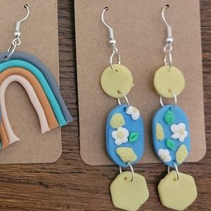Polymer clay earrings